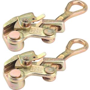 2 PCS Cable Grip Steel Wire Puller 1 Ton - 2210lb Pulling Load Cable Puller Tool for Wire Rope, Widely Used-Suitable for all Kinds of Steel Cables and Cables, by GENHAKON.