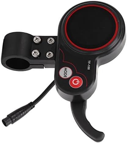 CHICIRIS Electric Scooter Throttle, Scooter Thumb Throttle, 48V Tf-100 Display 6 Pin Communication Instrument for M4 Electric Scooter Controller