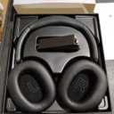 Active Noise Cancelling Headphones,120H Playtime Bluetooth 6.0 Wireless Headphones with Power Display & 6-Mic ENC Calls, 360 Spatial Audio Over Ear Headphones Foldable Headset for Travel Office Game