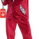 Morph Red Pimp Costume For Men - 70s Halloween Outfit Suit (XX-Large)