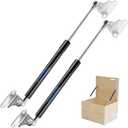 15in 22.5LB Gas Struts for Heavy Lid with L Mounting Bracket Gas Shocks Lift Lid Gas Cylinder for Cabinets Tool Box Camper RV Heavy-Duty Floor Hatch Trap Door 2Pcs(Support Weight 18-25lb)