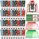 30 Set Christmas Hand Lotion Gift Bulk Christmas Hand Cream Travel Size Xmas Stocking Stuffers Holiday Mini Lotion with Organza Bag Greeting Card Party Supplies for Employee Coworkers Gifts