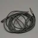 6.35mm Guitar Connection Cable, Woven Electric Instrument Cord for Bass, Microphone, Speaker, Amplifier and Mixer