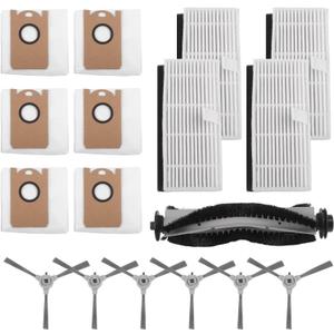 Main Brush Side Brushes Filter Bags Set fit For IHome For Nova S1 Pro for iHRVS1PRO-3BLK Robot Vacuum Cleaners, Home Floor Corner Cleaning Accessories Kit