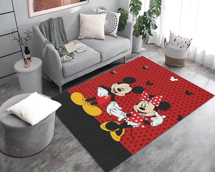 PooBa Cute Mouse Area Rug Cartoon Anime Popular Rug Movie Cartoon Character Carpet for Livingroom Child Room Bedroom Playroom Home Decor Floor Mat 5' x 7'