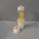 SIEROZUR 32 oz Glass Tumbler with Straw, Glass Water Bottles with 2 Lids-Handle Spout Lid & Straw Lid, 1 Liter Motivational Water Bottles, Silicone Sleeve, Fits Car Cup Holder,White