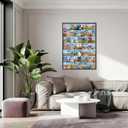 Travel Puzzle Jigsaw Puzzles for Adults 1000 Pieces, 63 World Wonders Travel City Jigsaw Puzzle Colorful Wall Art Decor, 5 inches by 10 inches