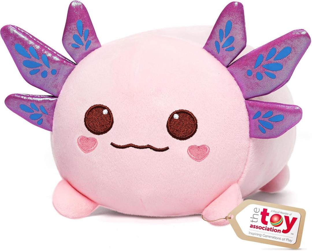 Mewaii Axolotl Plush, Cute Pink Axolotl Stuffed Animal, Soft Plushies Cuddle Pillow, Anime Plushie Doll, Cute Stuff Toys Gift for Girls, Boys and Males (8 Inch)