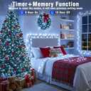 100ft White Christmas Lights Outdoor 300 LED String Lights Indoor Clear Wire Waterproof, 8 Modes Connectable Twinkle Fairy String Lights Plug in for Outside Room Bedroom Party Wedding Decorations