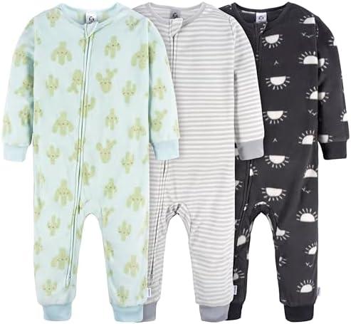 Gerber baby-boys Fleece Footless Pajamas 2 pack, 4T