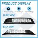 Front Bumper Lower Mesh Grille For 2016 2017 Honda Accord Sedan W Chrome Trim Lower Grill HO1036126 71152T2FA50