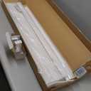 SMONTER 2" Slat Faux Wood Blinds with Crown Valance- Cordless Horizontal Blinds Room Darkening Blinds for Windows Bedroom, Bathroom, Living Room, Glass Door Interior Decor, 34" Wx 60" H