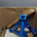 HKTE 16 Ton Heavy Duty Jack Stand with Wheels & Patented Handle, Dual Interchangeable Tops, 35,000 lbs Capacity, Adjustable Height (26"-40.9") for Trucks, Pickups, SUVs, Farm Vehicles, Auto Repair