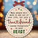 Friend Ornaments 2025, Thoughtful Gifts for Women Friends, Soul Sisters, BFF, Work Besties, Wooden Ornaments for Christmas Decorations, Friendship Gifts for Christmas, Birthday Decor