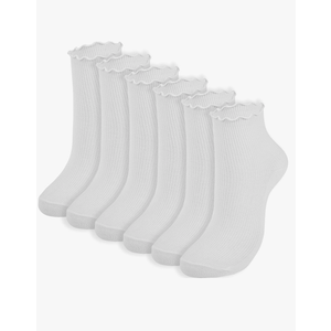 BomKinta Ankle Ruffle Socks Women - Cute Crew Frilly Sock - Low Cut Cotton Socks 8 Pairs