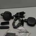 2pcs Baby Gate Banister Adapters, Black No-Drill Mounting Accessories Universal Stairway Baby Gate Mounting Kit for Round Square Railings