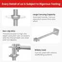 Adjusted Scaffolding Leveling Jack 24 Inch, Galvanized Solid Stem Screw Jack with Base Plate for Stable Support - 4 Pack for Construction, Staging & Heavy Equipment