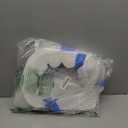 2 Pcs 48 x 110 Inches Temporary Blinds No Tools Cut to Size Fabric Paper Shades Adhesive Privacy Blinds for French Door Sliding Door Window Light Filtering Pleated Shades (White)