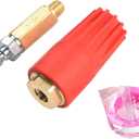 High-Pressure Rotating Turbo Nozzle - 5100 PSI, 1/4'' Quick Connect Spray Tip for Efficient Cleaning with Pressure Washers