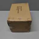 VCUTEKA Small Ceramic Christmas Tree Hand-Painted Vintage Tabletop Christmas Tree Holiday Decoration with Multi-Color Lights Green Xmas Trees Snowmen 8.75inch