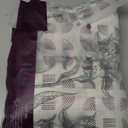 jinchan Linen Curtains Floral Curtain for Living Room 63 Inch Length Dark Green French Back Tab Light Filtering Toile Print Farmhouse Bedroom Curtains Window Drapes Set 2 Panels