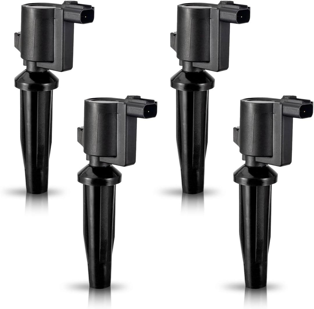 ENA Set of 4 Ignition Coil Pack Compatible with Ford Mazda Mercury Escape Focus Tribute Mariner Transit Connect Fusion Ranger MKZ CMax 2.0L 2.3L 2.5L DOHC Replacement for FD505 DG501 DG504 DG541 DG507