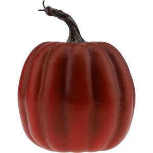 Winlyn 1 pc Assorted Artificial Orange Pumpkins Harvest Decorative Foam Pumpkins for Farmhouse Rustic Fall Thanksgiving Halloween Tabletop Centerpiece Mantel Shelf Kitchen Decoration