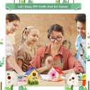 ILHSTY 6 Pack Large DIY Bird Houses Kits for Kids, Kids Crafts Wood Houses for Crafts Class Parties, DIY Crafts and Art Birdhouse Kits for Children to Build & Paint (6)