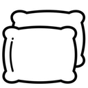 White Pillows Small, Medium, and Large