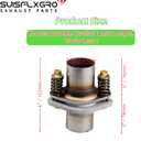 Exhaust Spring Joints Made Of 409L Stainless - Flat Flange For Aftermarket (2.25"X6")