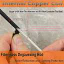 13 Inch Replacement Antenna Mast for RAM ProMaster 1500 2500 3500 (2014-2024), RAM ProMaster City (2015-2022), RAM ProMaster Flexible Rubber Antenna, Black