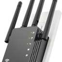 WiFi Extender Signal Booster for Home, WiFi Extender, Long Range up to 12880 Sq Ft and 105 Devices, Internet Extender WiFi Booster, WiFi Repeater with Ethernet Port, Signal Booster