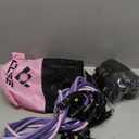 Resistance Bands with Handles for Women, 5 Level Exercise Bands Workout Bands for Physical Therapy, Yoga, Pilates, Door Anchor, Storage Pouch (10-100 LBS Purple)