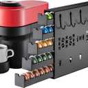 ZCDCP for Nespresso Coffee Pod Holder, Vertuo Pod Holder Drawer Wall Mounted Coffee Pod Organiser (Left (50Pods Capacity))