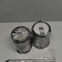 Bath Bliss Stainless Steel 2 Pack Self Closing Lid Toilet Brush and Holder, Finger Print Proof, Compact, Small Space, 6980-2PK, Silver