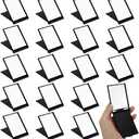20 Pcs Pocket Compact Mirrors, Small Makeup Folding Pocket Mirror Black Rectangle Compact Mirrors for Travel Makeup Purse Organization Party Favors