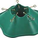 Rocky Mountain Goods Live Christmas Tree Stand for up to 6 Foot Tree - Heavy Duty Plastic with 3 Secure Eye Bolts for Easier and Secure Install - Steel Center Spike for Real Tree - Easy Water Design