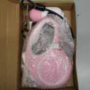 WRSOMIT Upgraded Retractable Dog Leash with Chew Proof Cable and Poop Bag Dispenser, 16Ft Heavy Duty Dog Leash for Small Medium Large Dogs up to 120lbs, 360° No Tangle, Pink