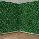 Tatuo 3 Pieces 54 x 108 Inches Jumbo Green Leaves Photography Leaf Backdrop 3D Waterproof Tree Leaves Background Photo Booth Prop Green Leaf Tablecloths for Baby Shower Birthday Party Decoration