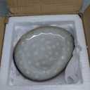 Henten Home Ceramic Appetizer Plates, 6.75 Inch Porcelain Dessert Plate, Cake, Snack Plates Set of 4, Salad Plate for Kitchen, Holiday Gifts, Dishwasher Safe (White)