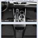 Floor Mats 2007-2013 for Chevy Silverado & GMC Sierra 1500 Crewcab, 2007-2014 Silverado/Sierra 2500/3500 HD (Crew Cab Only, Not Hybrid) All Weather TPE Floor Liners for Chevrolet Silverado Accessories