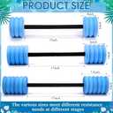 Soulchen 3 Pack Swim Barbells Long Aquatic Exercise Dumbbells Eva Foam Water Weights Dumbbell Pool Exercise Equipment for Adults for Pool Strength Training Workouts Loss
