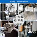 2 Pcs Stainless Steel Bushing 3/4" Male to 1/4" Female, 3/4" to 1/4" NPT Adapter Hex Reducing Pipe Adapter Fitting Stainless Steel Fitting Pipe Hose Tube Adapter Convert