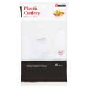 Culinary Elements 48 CT 16 Forks 16 Spoons 16 Knives Plastic Cutlery