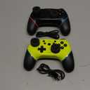 CuleedTec Upgraded Switch Controllers, 2 Pack Wireless Pro Controllers for Switch 2/Switch/Lite/OLED, Bluetooth Remote Gamepad with Hall Effect Joystick, 6-Axis Gyro, Dual Motors & Turbo (Black+Olive)