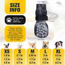 EXPAWLORER Anti Slip Dog Socks to Prevent Licking Paws, Dog Shoes for Hot Pavement, Dog Booties for Small Medium Large Senior Dogs, Traction Control Boots & Paw Protectors for Hardwood Floors, X-Small (4 Count), Black and White