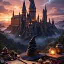 Magic Castle Diamond Art Kits for Adults,5D Magic Hat Full Round Drill Diamond Painting Kits for Adults Beginners,DIY Diamond Painting Gem Art Kits for Gift Home Wall Decor 16x20inch (DP02851)