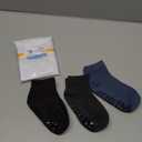 Baby Mid-Crew Socks with Grips (3 Pairs) for 5-7 Years Old Toddler Boy Girl Kids