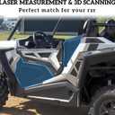 SAUTVS Lower Door Panels for Polaris RZR 900 50 inch, 50" Lower Door Insert Panels with Built-in Metal Frame for Polaris RZR 900/FOX/EPS/EPX XC 2015-2020 (2 Doors, Replace #2880207)