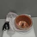 Salt lamp with Touch dimmer Control USB Himalayan Salt lamp Natural Rock lamp high Transparency PC lampshade (excluding USB Adapter)